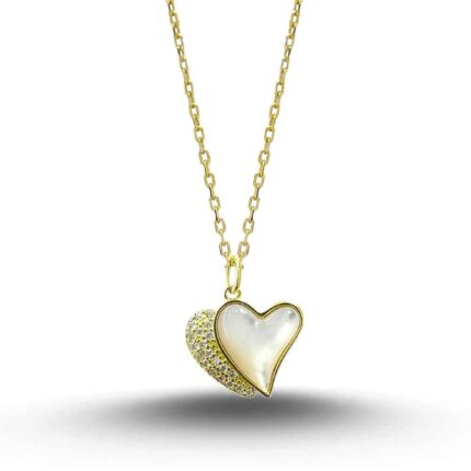 Pearl Heart Kolye