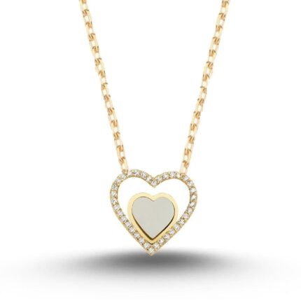 Nacre Heart Kolye